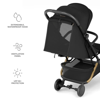 Коляска прогулочная Kinderkraft Pilot 2 Midnight Black/Черный - Фото 5