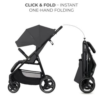 Коляска прогулочная Kinderkraft Trig 3 Granite Grey/Серый - Фото 1