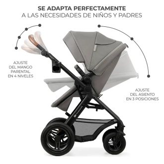 Коляска 3 в 1 Kinderkraft Moov 2 Air Light Gray/Сірий - Фото 5