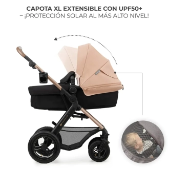 Коляска 3 в 1 Kinderkraft Moov 2 Air Sand Beige/Бежевый - Фото 3