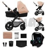 Коляска 3 в 1 Kinderkraft Moov 2 Air Sand Beige/Бежевый