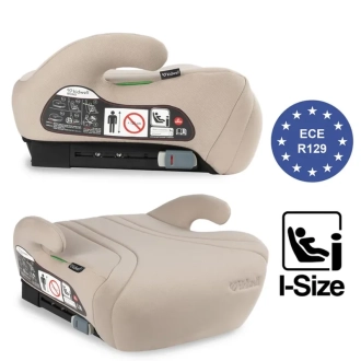 Автокресло бустер 125–150 см Kidwell Bono ISOFIX Beige/Бежевый - Фото 1