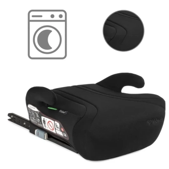 Автокрісло бустер 125–150 см Kidwell Bono ISOFIX Black/Чорний - Фото 1