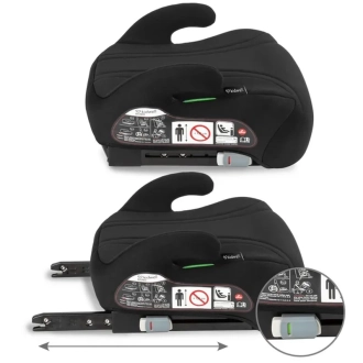 Автокрісло бустер 125–150 см Kidwell Bono ISOFIX Black/Чорний - Фото 3