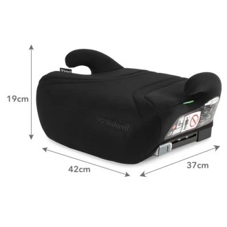 Автокрісло бустер 125–150 см Kidwell Bono ISOFIX Black/Чорний - Фото 5