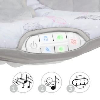 Качели Kidwell Pino Feathers Серый - Фото 3