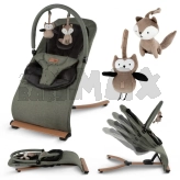 Шезлонг Kidwell Rubi Green/black wooden/Темно-зеленый