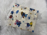 Пеленка M&Ababy Стич 95×110 см, ситец Бело-голубой
