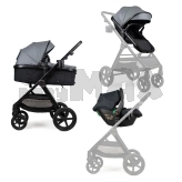 Коляска 3 в 1 Ninos Ventura Eco Grey/Серый