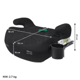 Автокресло бустер 125–150 см Carrello Next CRL-16011 Midnight Black i-Size ISOFIX Черный