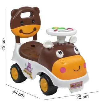 Беговел толокар Tilly BB-0013 Brown муз.мир /1/ Коричневый - Фото 1