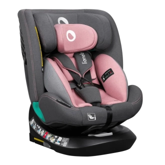 Автокресло 40–150 см Lionelo Bastiaan One i-Size Pink Rose/Серо-розовый - Фото 1
