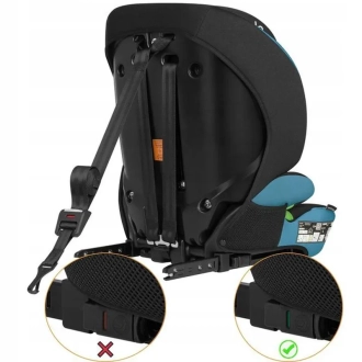 Автокресло 76–150 см Lionelo Levi Fix i-Size Blue Cobalt/Черно-бирюзовый - Фото 3