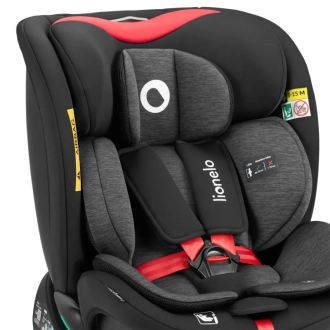 Автокресло 40–150 см Lionelo Navy i-Size Black Red/Черно-красный - Фото 4