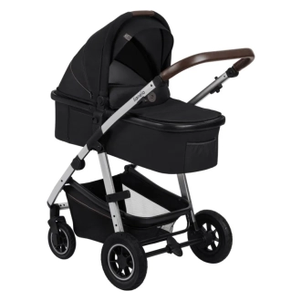 Коляска 3 в 1 Lionelo Amber Black Silver/Черный - Фото 2