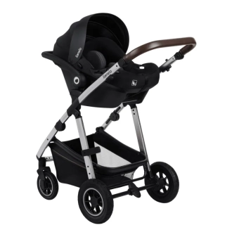 Коляска 3 в 1 Lionelo Amber Black Silver/Черный - Фото 3