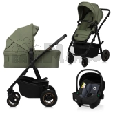 Коляска 3 в 1 Lionelo Amber Plus Green Forest/Зеленый