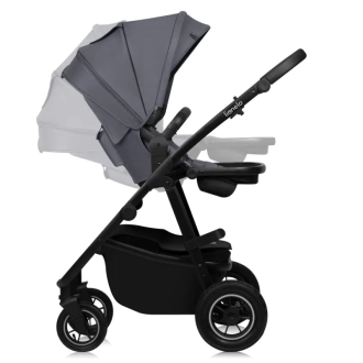 Коляска 3 в 1 Lionelo Amber Plus Grey Graphite/Графитовый - Фото 4