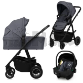Коляска 3 в 1 Lionelo Amber Plus Grey Graphite/Графитовый