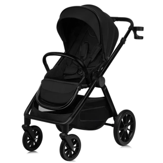 Коляска 3 в 1 Lionelo Layla Black Onyx/Черный - Фото 2