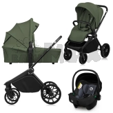Коляска 3 в 1 Lionelo Mika Plus Green Olive/Зеленый