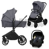 Коляска 3 в 1 Lionelo Mika Plus Grey Stone/Серый