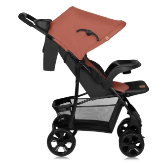 Коляска прогулочная Lionelo Emma Plus Coral Pink/Оранжевый - Фото 1