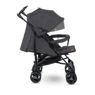 Коляска прогулочная Lionelo Irma Black/Dark Grey/Серо-черный - Фото 2