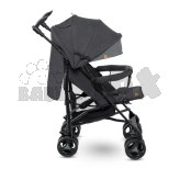 Коляска прогулочная Lionelo Irma Black/Dark Grey/Серо-черный