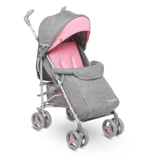 Коляска прогулочная Lionelo Irma Pink/Серо-розовый - Фото 1