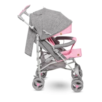 Коляска прогулочная Lionelo Irma Pink/Серо-розовый - Фото 2