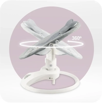 Кресло-качалка MoMi Pearl Grey/Серый - Фото 2