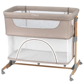 Кроватка приставная 4 в 1 MoMi Smart Bed Beige/Бежевый - Фото 4