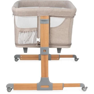Кроватка приставная 4 в 1 MoMi Smart Bed Beige/Бежевый - Фото 5