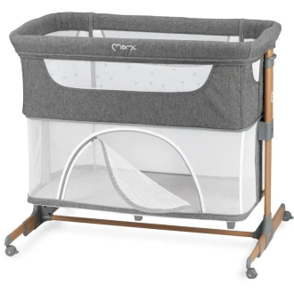 Кроватка приставная 4 в 1 MoMi Smart Bed Gray/Серый - Фото 1