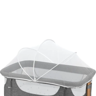 Кроватка приставная 4 в 1 MoMi Smart Bed Gray/Серый - Фото 3