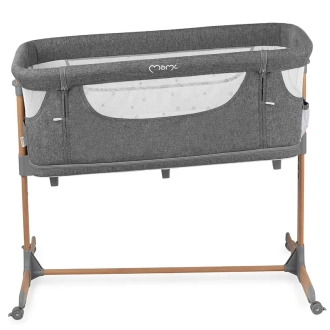 Кроватка приставная 4 в 1 MoMi Smart Bed Gray/Серый - Фото 4