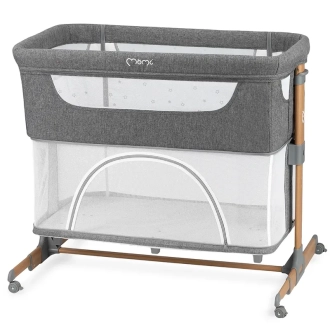 Кроватка приставная 4 в 1 MoMi Smart Bed Gray/Серый - Фото 5