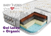 Матрас Veres Gel latex+ Organic Хлопок, Кокос, Пина Hr, Латекс 140×70×10 см