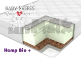 Матрас Veres Hemp Bio+ Пена Bio, Кокос, Конопляный настил 190×80×14 см