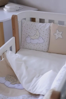 Комплект постільний Veres Sleepyhead beige new 6 предметів - Фото 4