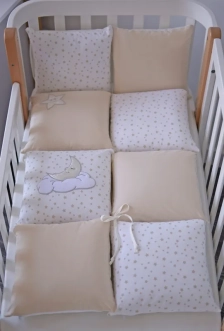 Комплект постільний Veres Sleepyhead beige new 6 предметів - Фото 5
