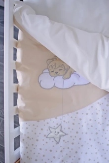 Комплект постільний Veres Sleepyhead beige new 6 предметів - Фото 6