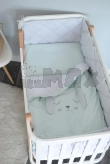 Комплект постільний Veres Lovely baby New 6 предметів Сіро-бірюзовий