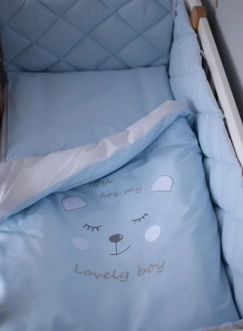 Комплект постільний Veres Lovely boy New 6 предметів Блакитний - Фото 1