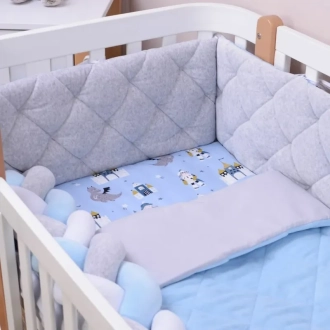 Комплект постельный Veres Velour Brave 5 предметов Голубой - Фото 1