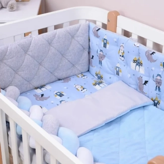 Комплект постельный Veres Velour Brave 5 предметов Голубой - Фото 2