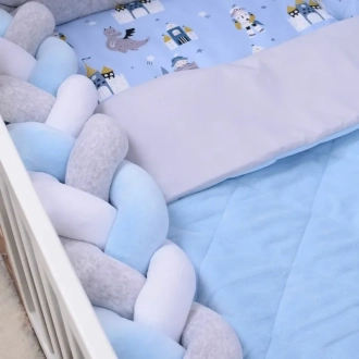 Комплект постельный Veres Velour Brave 5 предметов Голубой - Фото 5