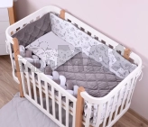 Комплект постельный Veres Velour Graphic animals 5 предметов Серый