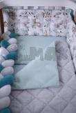 Комплект постельный Veres Velour Mama`s baby 5 предметов Бирюзовый